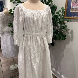 NWT Nordstrom white cotton dress M